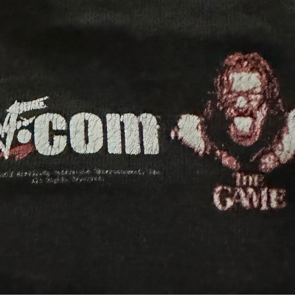 Vtg 2002 WWF Triple H Screw The Rules Wrestling Black T Shirt L Made In Russia - Picture 5 of 11